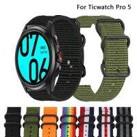 Pleciony nylonowy pasek do TicWatch Pro 5 opaska Smartwatch na nadgarstek do Tic Watch Pro 5 Correa