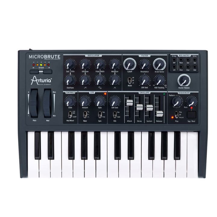 arturia-microbrute-synthesizer-ซินธิไซเซอร์-เครื่องสังเคราะห์เสียง-ไซส์มินิ-25-คีย์-ระบบ-monophonic-analog