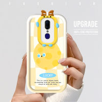 เคสโทรศัพท์ OPPO F11 R15 R17เคส F11 Oppo การ์ตูนชีสมอนสเตอร์เปลือกเลนส์โทรศัพท์ปลอกกันกระแทกฝาครอบป้องกันนุ่ม