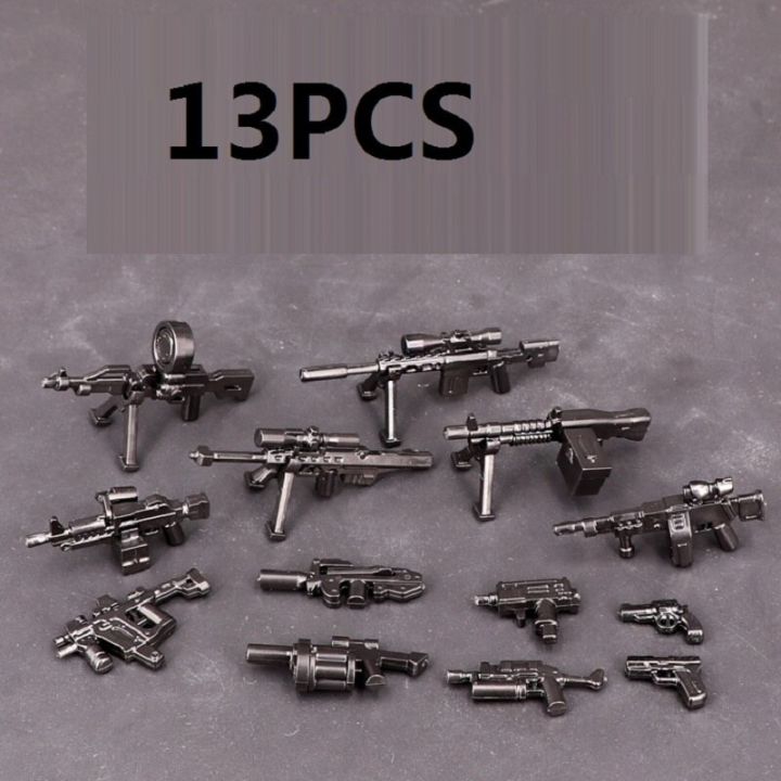 weaponry-equipment-set-moc-swat-city-gun-military-weapons-playmobil-compatible-figures-building-block-brick-original-mini-toys