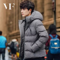 VFA289 VFASION เสื้อคลุมชาย เสื้อโค้ทชายแจ็คเก็ตผ้าฝ้ายแจ็คเก็ตผู้ชายฤดูหนาวใหม่แฟชั่นแบรนด์หนาแจ็คเก็ตผ้าฝ้ายสั้นเกาหลีลงฝ้ายแจ็