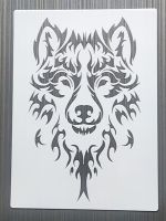 1Pcs 21*29 Cm Animal Wolf DIY Layering Stencils Wall Painting Furniture Scrapbook Coloring Embossing Album Decorative Template Rulers  Stencils