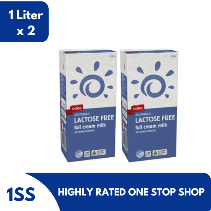 Coles Australian LactoseFree Full Cream Milk, 1 Liter set of 2 Lazada PH