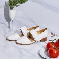 make a move รองเท้าผู้หญิง White-WALNUT Loafers