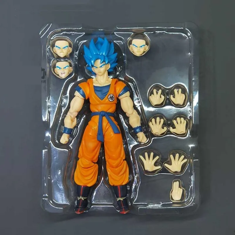 Compre 17cm Dragon Ball SHF Super Saiyan Blue Hair Son Goku PVC Action  Figure Boxed Movable Joints Model Collectibles Toys Gfit barato — frete  grátis, avaliações reais com fotos — Joom