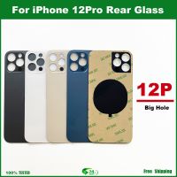 สำหรับ iPhone 12Pro หน้าจอโทรศัพท์หลังฝาหลังปิดโทรศัพท์หลุมขนาดใหญ่ปลอกหุ้มช่องหลังกรณีเปลี่ยนชิ้นส่วนด้วยเทป3M + เครื่องมือ