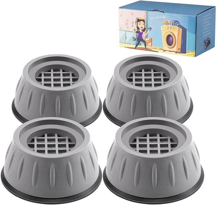 Antislip Noise Reduction Washing Machine 4Pcs Feet Mats Refrigerator Base Anti Vibration Pads