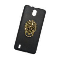 Metal Bronze Lion Head Finger Ring Stand Holder Soft TPU Case Cover for Nokia C01 Plus C1 2nd Edition