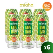 6 Lon Nước Mía Đào Tự Nhiên Lon 240ml Míaha,miaha, mía lon, mía ha