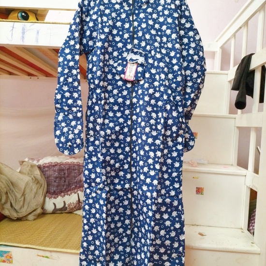 Áo chống nắng nữ toàn thân lanh nhung Nhật 3 lớp họa tiết hình dài kín chân  - ao chong nang nu 3 lop | Shopee Việt Nam