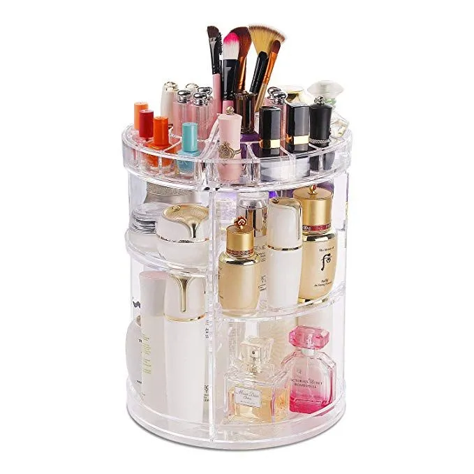 Transparent Rotative cosmetics storage box | Lazada PH