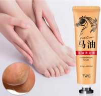 (Polo)TWG ครีมทาส้นเท้าแตก น้ำมันม้า ศอก มือ เท้า น้ำมันม้า ครีมทาเท้า 30g