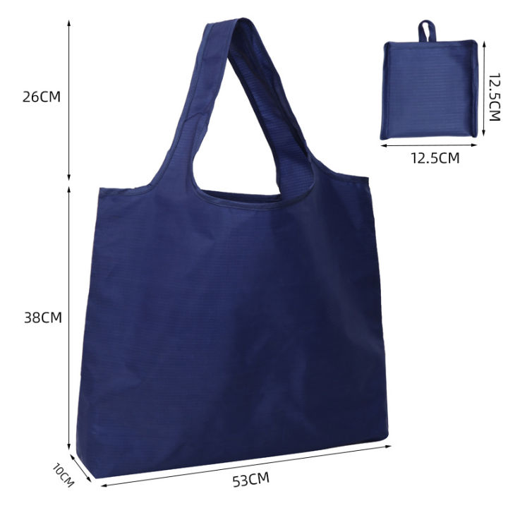พร้อมส่ง-กระเป๋าผ้า-พับได้-ใบใหญ่-เก็บของอเนกประสงค์-รับน้ำหนักได้ถึง-20kg-มีให้เลือก-6-สี-3min