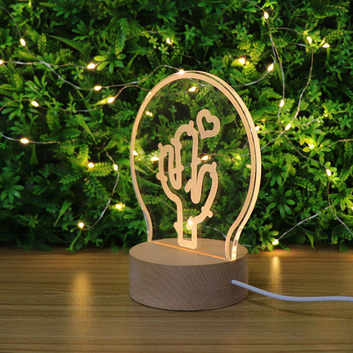 nordic-modern-style-cactus-design-lampe-de-wood-base-3d-night-light