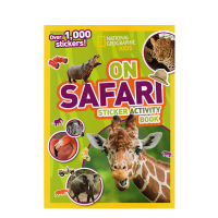 The original English National Geographic Kids on safari Sticker Activity book contains 1000 animal stickers