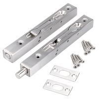 2 Pcs Door Flush Bolt - 6 Inch Concealed Security Door Lock For French Doors