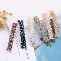 【ZNBY】Women S Hair Clips Hair Clips For Girls Hairpins Shiny Rhinestone Crystal Hair Clips Snap Rectangle Hair Accessories Wedding Party Bridesmaid ซื้อทันทีเพิ่มลงในรถเข็น