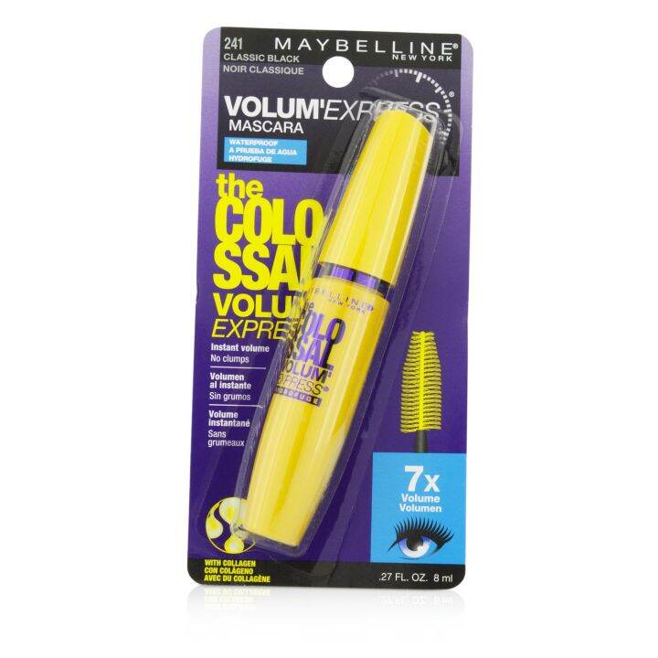 Maybelline Volum Express The Colossal Waterproof Mascara Classic Black 8ml027oz Lazada Ph 5780