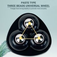 4pcs Rolling Caster Pulleys 360 Degree Free Rotation Self Adhesive Swivel Caster Wheels No Noise for Bins Storage Box Furniture Furniture Protectors