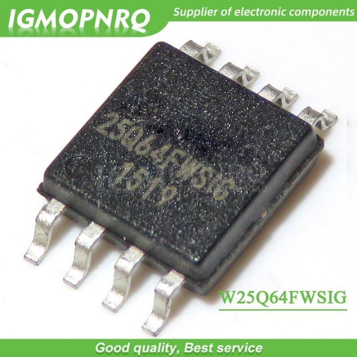 5PCS W25Q64FWSIG 25Q64FWSIG W25Q64FWSSIG SOP8 Low Voltage 8M Flash Memory Chip New Original Free Shipping
