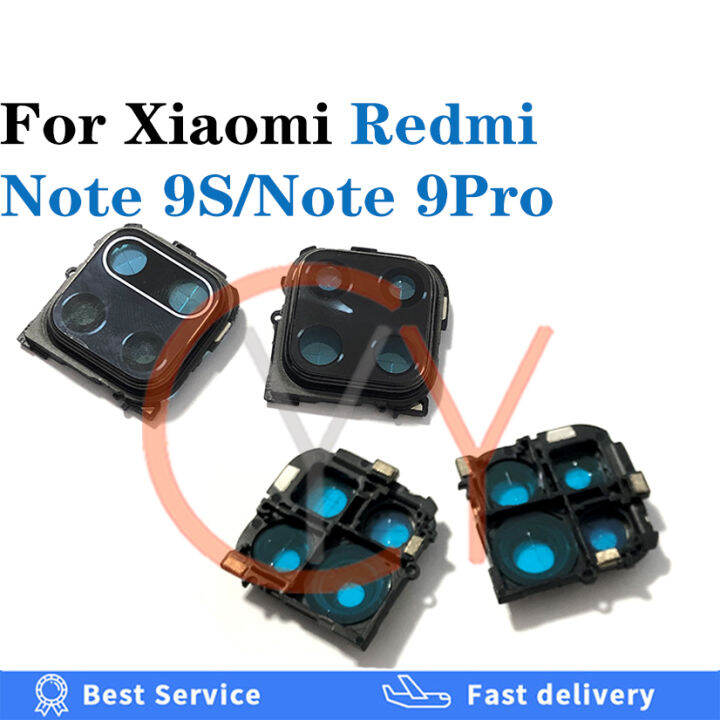 สำหรับ-xiaomi-redmi-note-9s-note-9-pro-9pro-ฝาครอบหลังกระจกซองเก็บแบตเตอรี-กรอบเลนส์กระจกหลังและอะไหล่กรอบกาวสำรองเลนส์ด้านหลัง