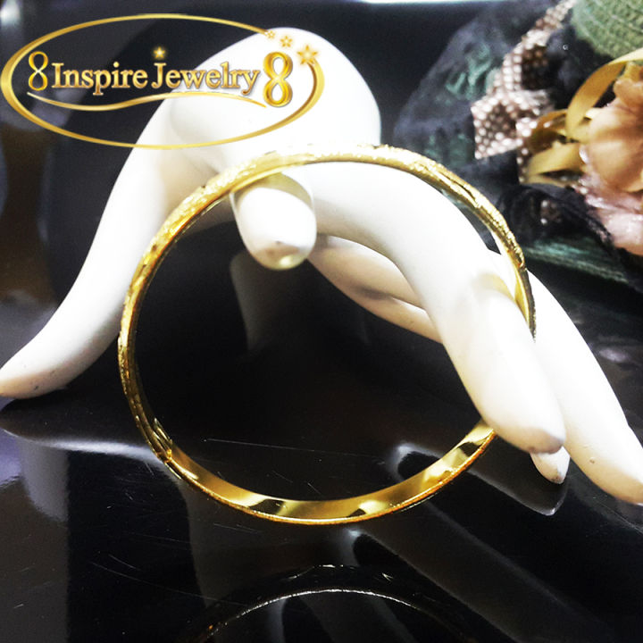 inspire-jewelry-กำไลทองลาย-แฟชั้นอินเทรนชั้นนำ-งานเกรดพรีเมี่ยม-งานปราณีตพร้อมถุง-สวยงาม-น่ารัก