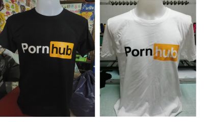 เสื้อยืด Pornhub  คอกลม ผ้าดี