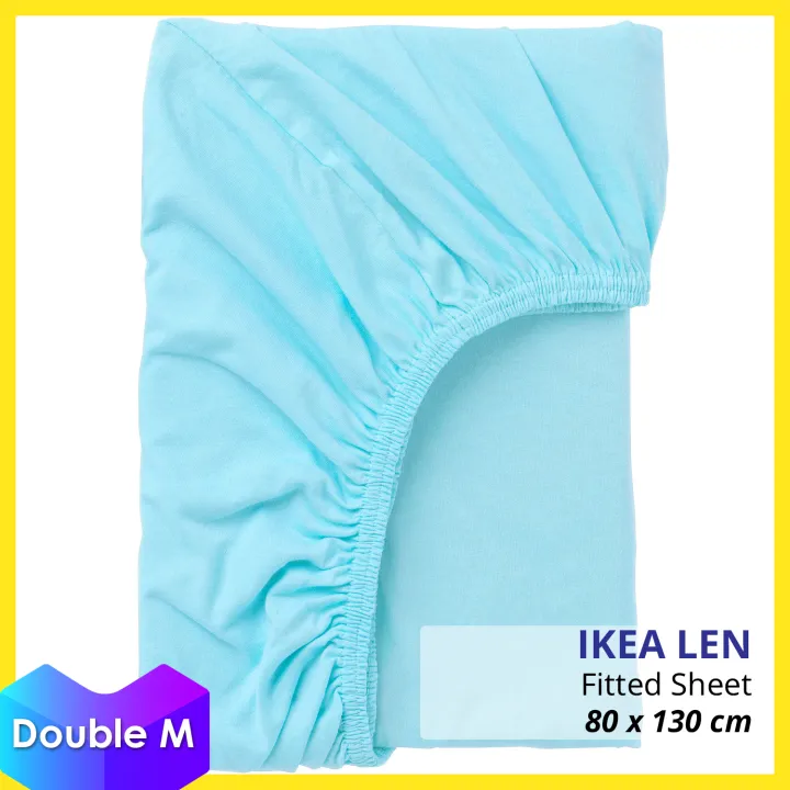 🇸🇪 IKEA LEN 100 Cotton Children Bed Fitted Sheet 80 x 130 cm Lazada