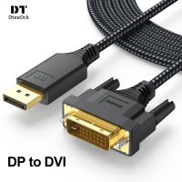 DteeDck Display Port to DVI D Cable Adapter Male to Male Cord for Monitor Desktop Laptop Projector HDTV Compatible with Lenovo