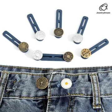 1PCS Metal Button Extender for Pants Jeans Free Sewing Adjustable