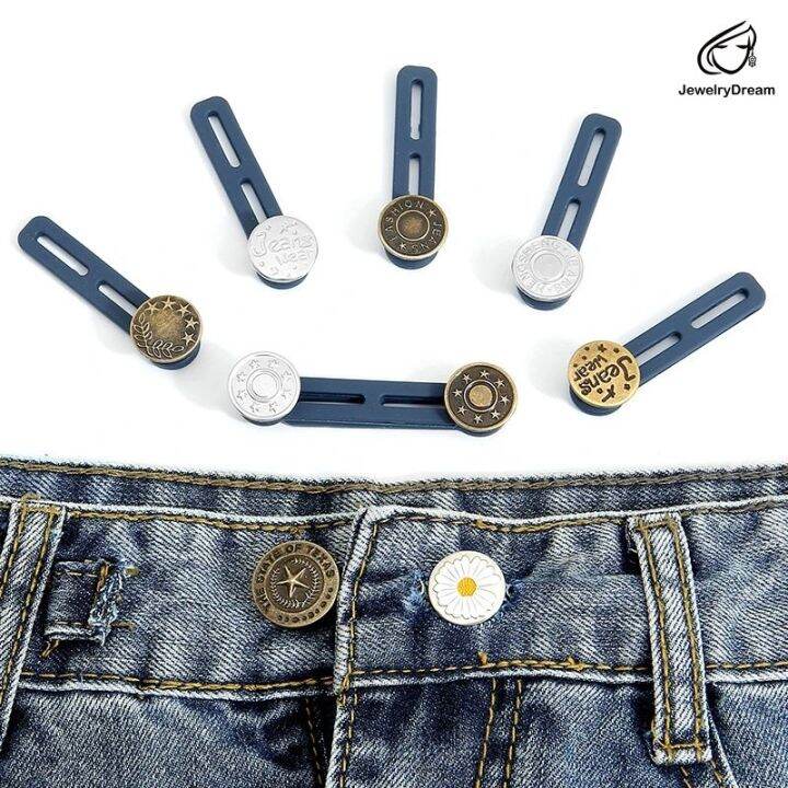 Premium Metal Buttons for Pants Retractable Waist Button for Jeans