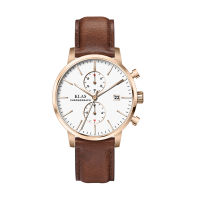 Quartz watch fashion man watch real leather belt KLAS brand