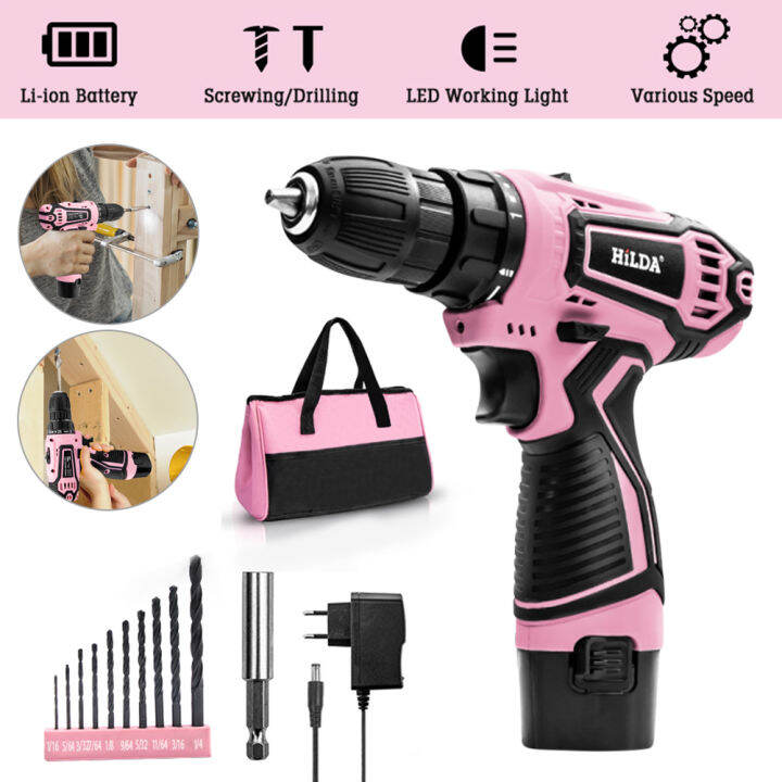 Pink discount hand drill