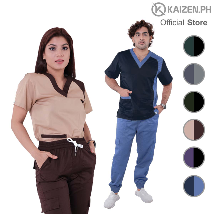 HOT 1st Gen Scrub Suits KSSJ05 CARGO JOGGER PANTS SERIES by KAIZEN.PH