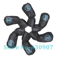 6pcs/Set Soft PU Leather Golf Club Wedge Head Cover 48° 52° 54° 56° 58° 60°