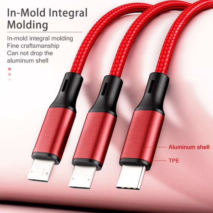 hdoorlink-3-in-1-usb-cable-type-c-to-usb-c-micro-usb-phone-charger-cable-pd-fast-charge-cable-for-iproduct-12-cellphone-type-c-android-nylon-cable
