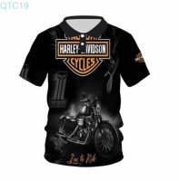 2023 Harley-Davidson Polo 3D POLO shirt Harlay-Davidson Motorcycle Cycles Polo POLO shirt Fremium - Razkacollection  056 New polo shirt