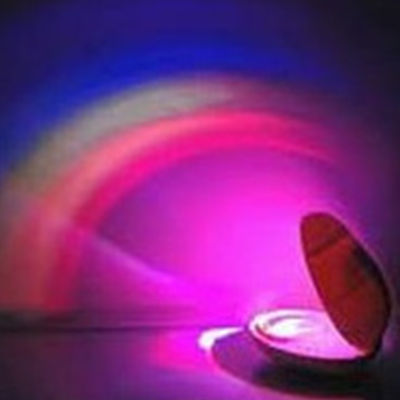 โคมไฟโปรเจคเตอร์สีรุ้งสำหรับชุดตกแต่งห้องนอนสีสันสดใส Led เด็ก3โหมดโคมไฟแสงตั้งโต๊ะกลางคืน