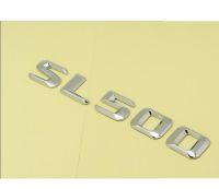 Chrome Number Letters Trunk Emblem Sticker for- SL Class SL500