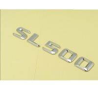 Chrome Number Letters Trunk Emblem Sticker สำหรับ Benz SL Class SL500