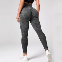 【YD】 2023 Leggings Washing Butt Push Up Waist Scrunch Tight Mujer Gym Seamless