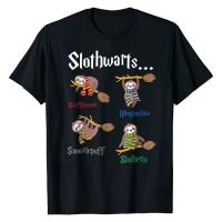 Kawaii Sloth Slothwarts Funn วันเกิดของขวัญ Sloth เสื้อ T สำหรับ Men สไตล์ Tshirt Unisex Cal ขนาดใหญ่ Tee Camiseta Hombre