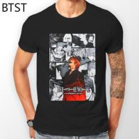 Death Note Kira Manga Strip Ryuk L Anime Tshirt Tshirt 100 Cotton Soft T Shirts Gildan Spot 100% Cotton