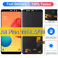 คุณภาพสูง OLED /TFT ดั้งเดิมสำหรับ Samsung Galaxy A8 + 2018 A8Plus จอแสดงผล LCD แบบสัมผัสหน้าจอ A730สำหรับ Galaxy A8 Plus อะไหล่สำรองสำหรับโชว์ A730F