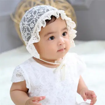 Baby lace sale hat