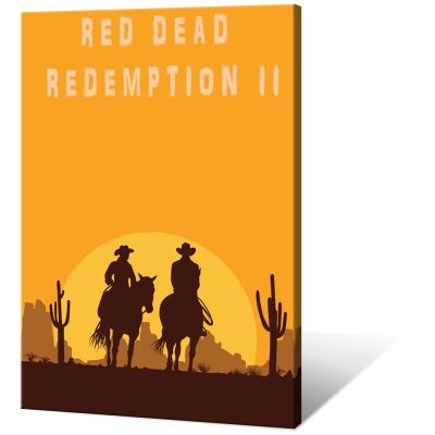 Red Dead Redemption 2โปสเตอร์สำหรับตกแต่งบ้านห้อง: โปสเตอร์เกมพิมพ์ผ้าใบสำหรับห้องนั่งเล่นห้องนอนและสำนักงาน Wall Art