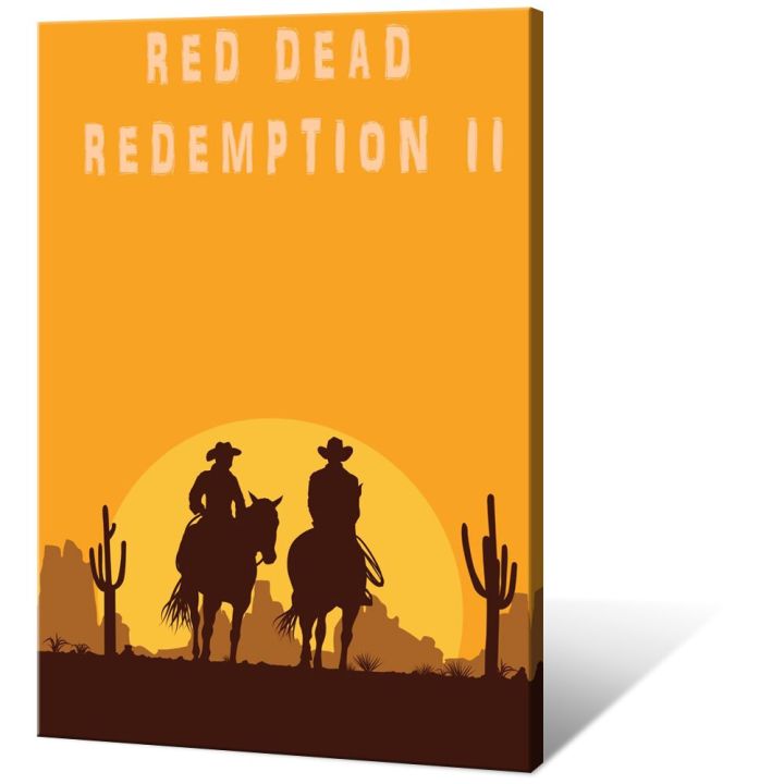 red-dead-redemption-2โปสเตอร์สำหรับตกแต่งบ้านห้อง-โปสเตอร์เกมพิมพ์ผ้าใบสำหรับห้องนั่งเล่นห้องนอนและสำนักงาน-wall-art