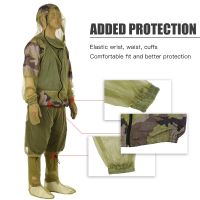 S/M as show Unisex Fishing Clothes Mesh Hood Mosquito Repellent Suit Anti Mosquito Clothes Insect-Proof Jacket Set For Outdoor Protection