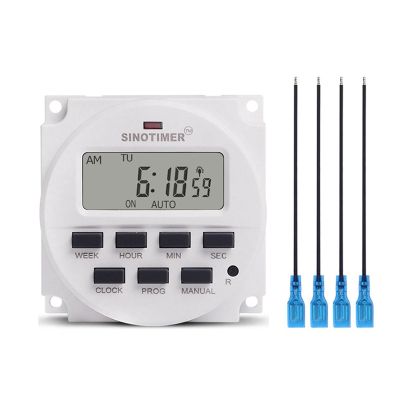 SINOTIMER 1 Set Seconds Control Accurate to Seconds 220V Timer with 4 10Cm Wire Terminals