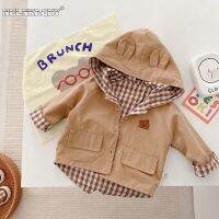 New In for Autumn 2023: Kids Baby Girls Boys Reversible Hooded Jacket , Single-Breasted Full Sleeve Children Outwear Coat 0-6Y